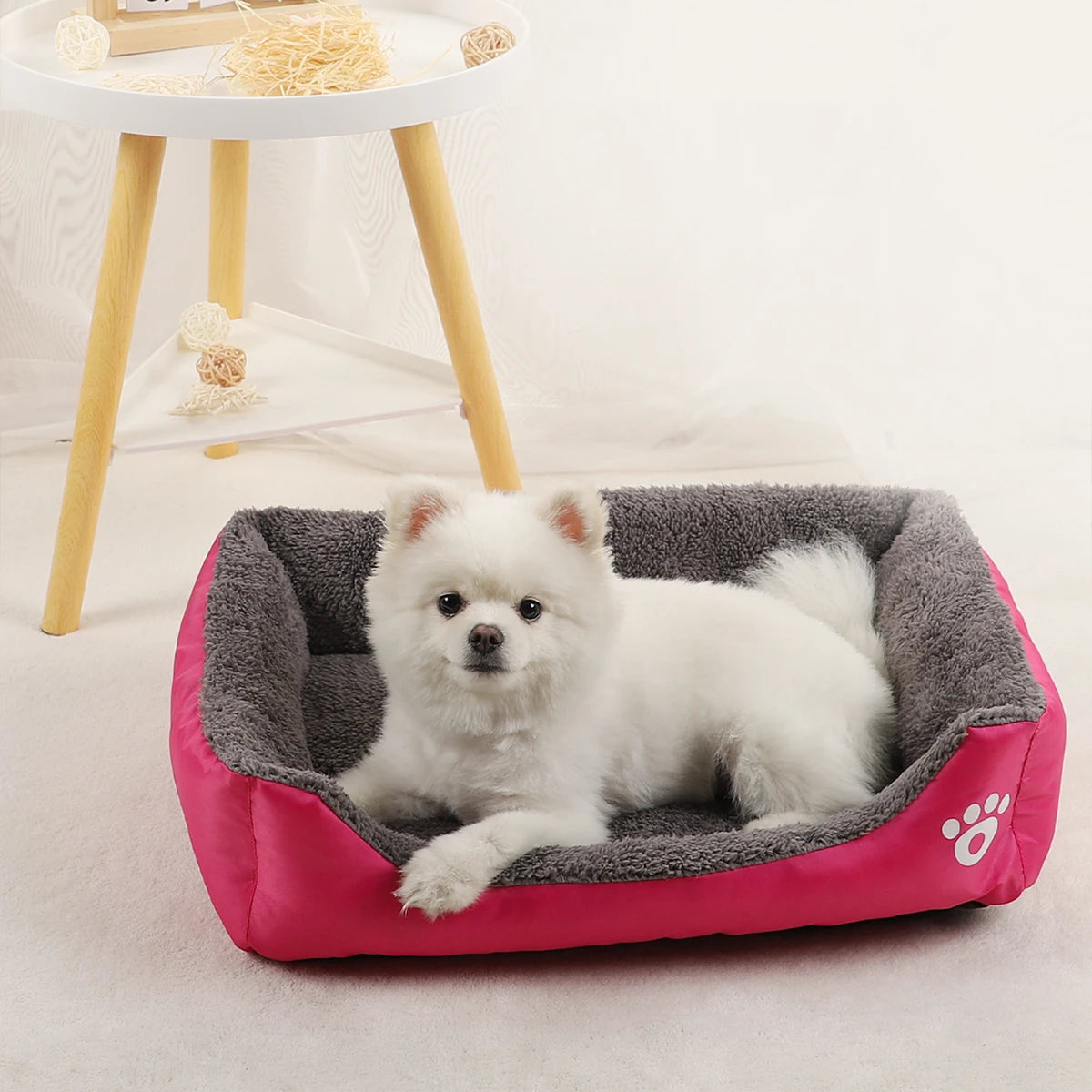 Dog Bed Pet Beds Cats Sofa Accessories Small Puppy Big Cushion Dogs Pets Supplies Baskets Large Basket Mat Bedding Kennel Fluffy