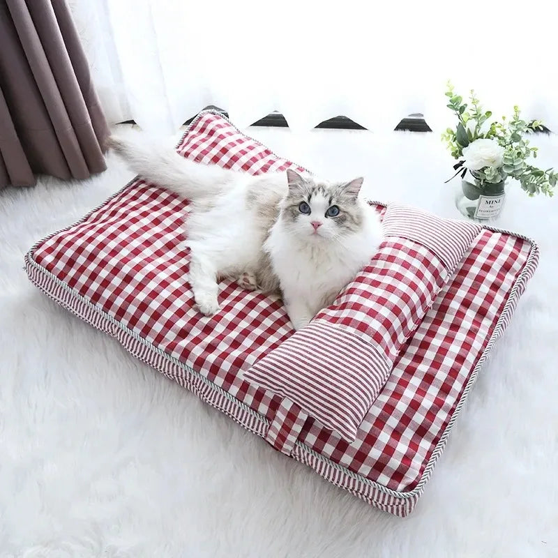 Cat Mat Winter Warm Beds Cats Cushions Kitten Bed Houses and Habitats Basket House Things Puppy Accessories All Pet Products