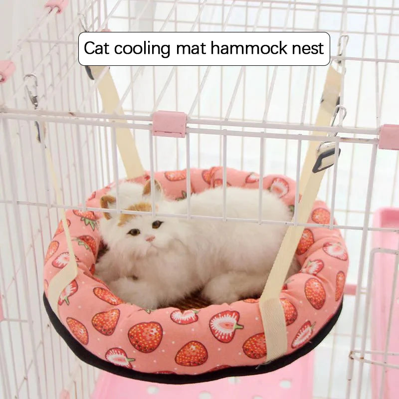 Pet Bed Warm Cushions Hammock All for Cats Plush Winter House Accessory Products Goods Houses Kitten Beds Accessories Habitats